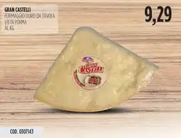 Carico Cash & Carry Gran castelli formaggio duro da tavola 1/8 di forma offerta