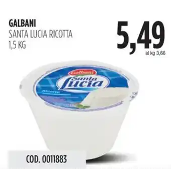 Carico Cash & Carry Galbani santa lucia ricotta offerta