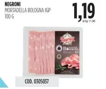 Carico Cash & Carry Negroni mortadella bologna IGP offerta