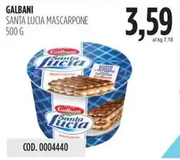 Carico Cash & Carry Galbani santa lucia mascarpone offerta
