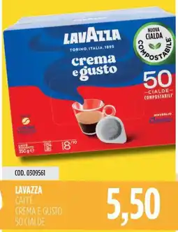 Carico Cash & Carry Lavazza caffe crema e gusto 50 cialde offerta