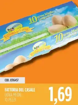 Carico Cash & Carry Fattoria del casale uova medie 10 pezzi offerta