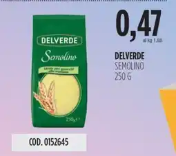 Carico Cash & Carry Delverde semolino offerta