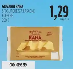 Carico Cash & Carry Giovanni rana sfogliagrezza lasagne fresche offerta