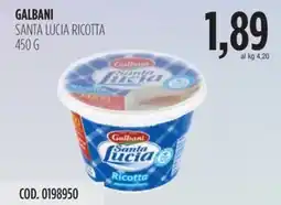 Carico Cash & Carry Galbani santa lucia ricotta offerta
