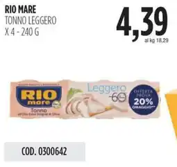 Carico Cash & Carry Rio mare tonno leggero x4 offerta