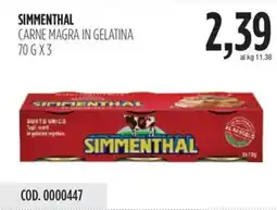 Carico Cash & Carry Simmenthal carne magra in gelatina offerta