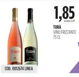 Carico Cash & Carry Turà vino frizzante offerta