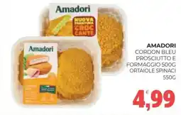 Eté Amadori cordon bleu prosciutto e formaggio ortaiole spinaci offerta