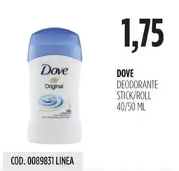 Carico Cash & Carry Dove deodorante stick/roll offerta