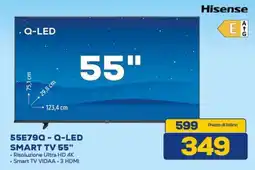 Euronics Hisense 55E79Q-Q-LED SMART TV 55" offerta