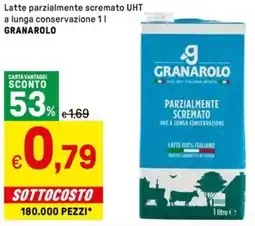 Iper La Grande Latte parzialmente scremato UHT a lunga conservazione GRANAROLO offerta