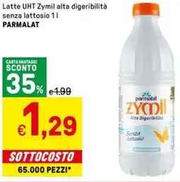 Iper La Grande Latte UHT Zymil alta digeribilità senza lattosio PARMALAT offerta
