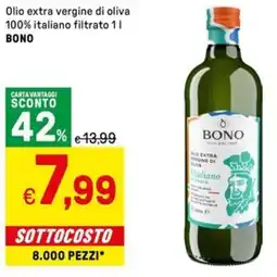 Iper La Grande Olio extra vergine di oliva 100% italiano filtrato BONO offerta