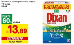 Iper La Grande Detersivo in polvere per lavatrice classicoDixan DIXAN offerta