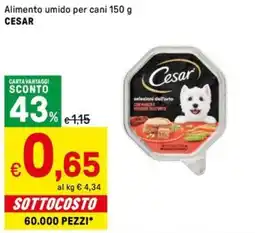 Iper La Grande Alimento umido per cani CESAR offerta