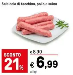Iper La Grande Salsiccia di tacchino, pollo e suino offerta