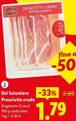 Lidl Dal Salumiere Prosciutto crudo offerta