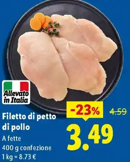 Lidl Filetto di petto di pollo offerta