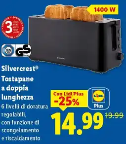 Lidl Silvercrest Tostapane a doppia lunghezza offerta
