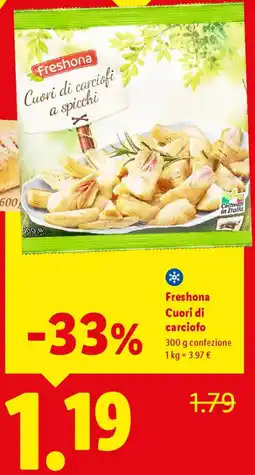 Lidl Freshona Cuori di carciofo offerta