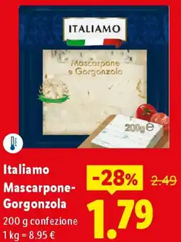 Lidl Italiamo Mascarpone Gorgonzola offerta