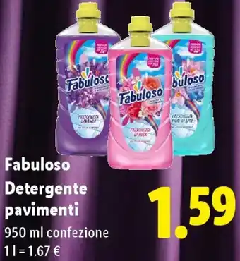 Lidl Fabuloso Detergente pavimenti offerta