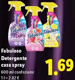 Lidl Fabuloso Detergente casa spray offerta