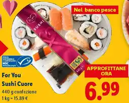 Lidl For You Sushi Cuore offerta