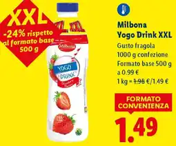 Lidl Milbona Yogo Drink XXL offerta