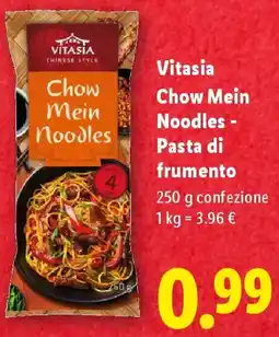 Lidl Vitasia Chow Mein Noodles - Pasta di frumento offerta