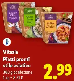 Lidl Vitasia Piatti pronti stile asiatico offerta