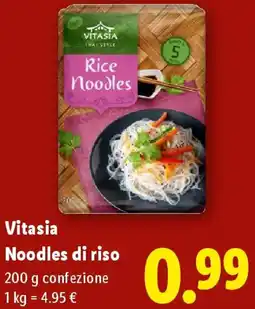 Lidl Vitasia Noodles di riso offerta
