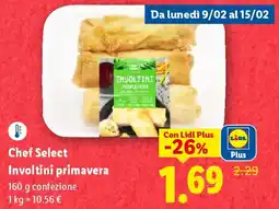 Lidl Chef Select Involtini primavera offerta