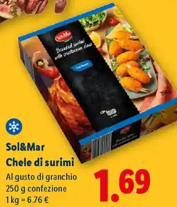 Lidl Sol&Mar Chele di surimi offerta