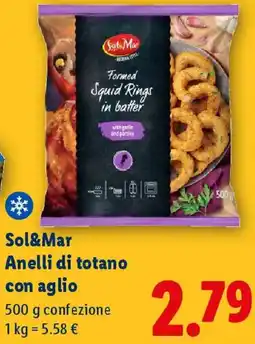 Lidl Sol&Mar Anelli di totano con aglio offerta
