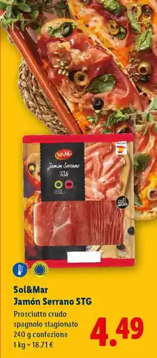Lidl Sol&Mar Jamón Serrano STG offerta