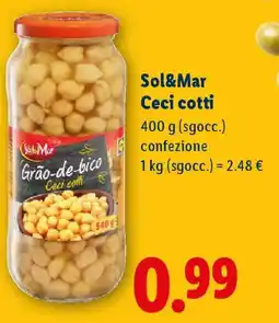 Lidl Sol&Mar Ceci cotti offerta