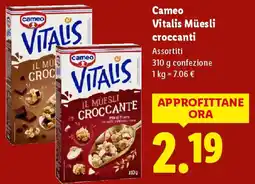 Lidl Cameo Vitalis Müesli croccanti offerta