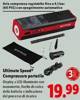 Lidl Ultimate Speed Compressore portatile offerta