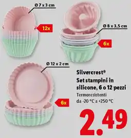 Lidl Silvercrest Set stampini in silicone, 6 o 12 pezzi offerta