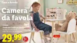 Lidl Livarno Tavolo con 2 sedie per bambini offerta
