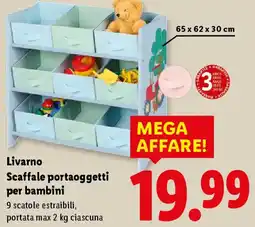 Lidl Livarno Scaffale portaoggetti per bambini offerta