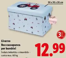 Lidl Livarno Box cassapanca per bambini offerta