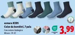 Lidl esmara KIDS Calze da bambini, 7 paia offerta