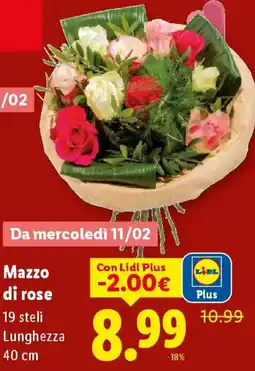 Lidl Mazzo di rose offerta
