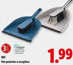 Lidl W5 Set paletta e scopino offerta