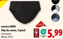 Lidl esmara MEN Slip da uomo, 3 pezzi offerta