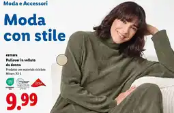 Lidl esmara Pullover in velluto da donna offerta