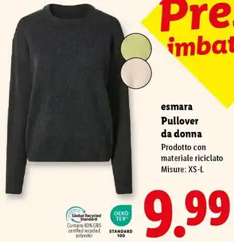 Lidl esmara Pullover da donna offerta